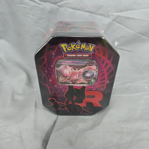 SEALED POKÉMON TRADING CARD GAME TEAM ROCKET TIN – MEWTWO EX PROMO