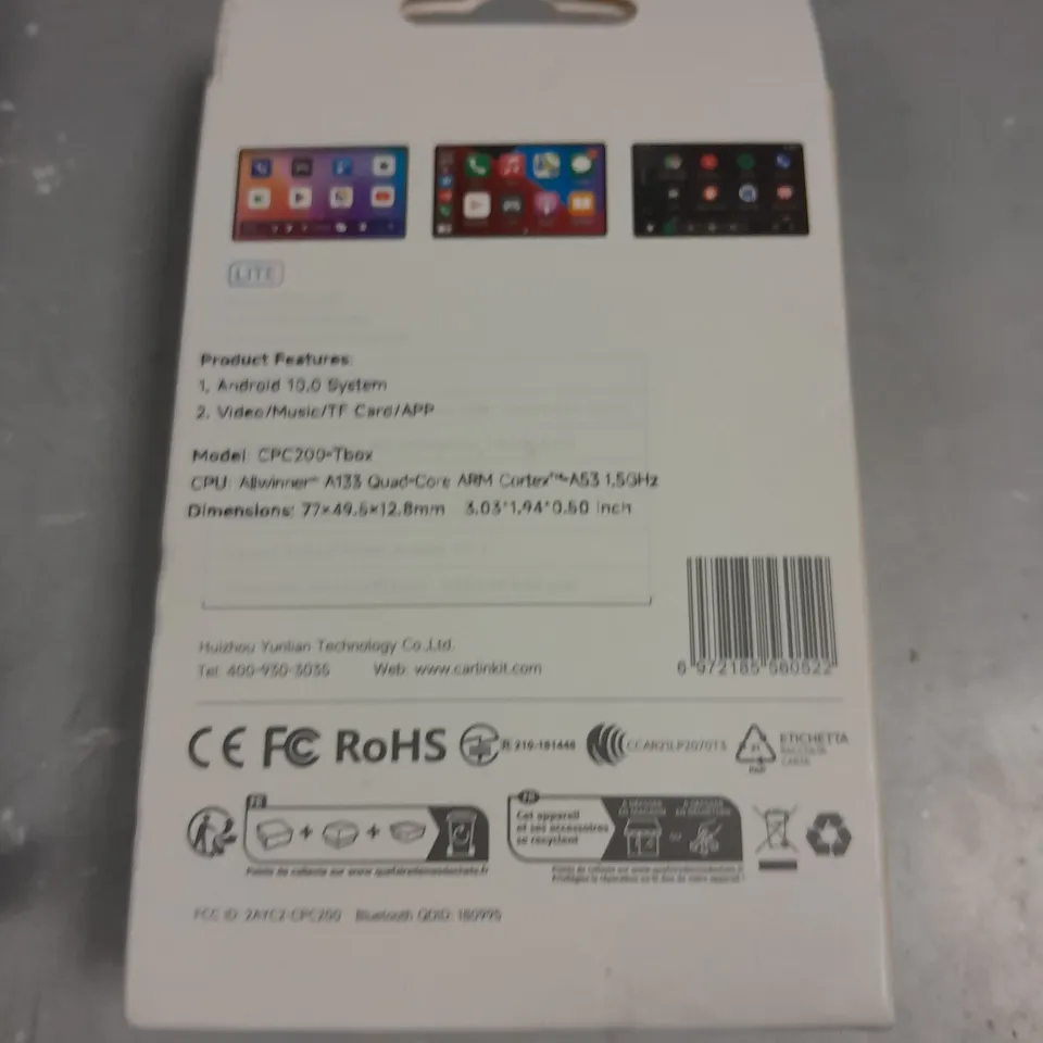LOT OF 10 ASSORTED ITEMS TO INCLUDE CPC200-TBOX ANDROID SYSTEM, SMART WATCH AND WIRELESS MOUSE