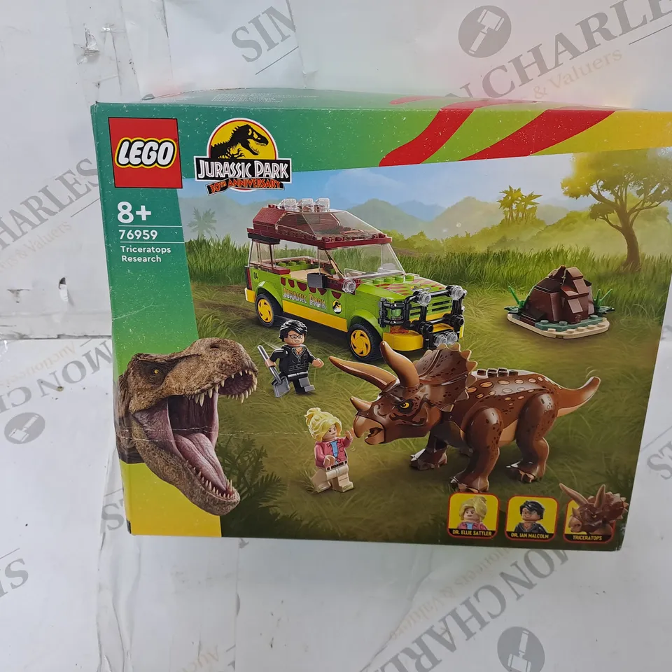 BOXED LEGO JURASSIC PARK TRICERATOPS RESEARCH - 76659 RRP £46.99