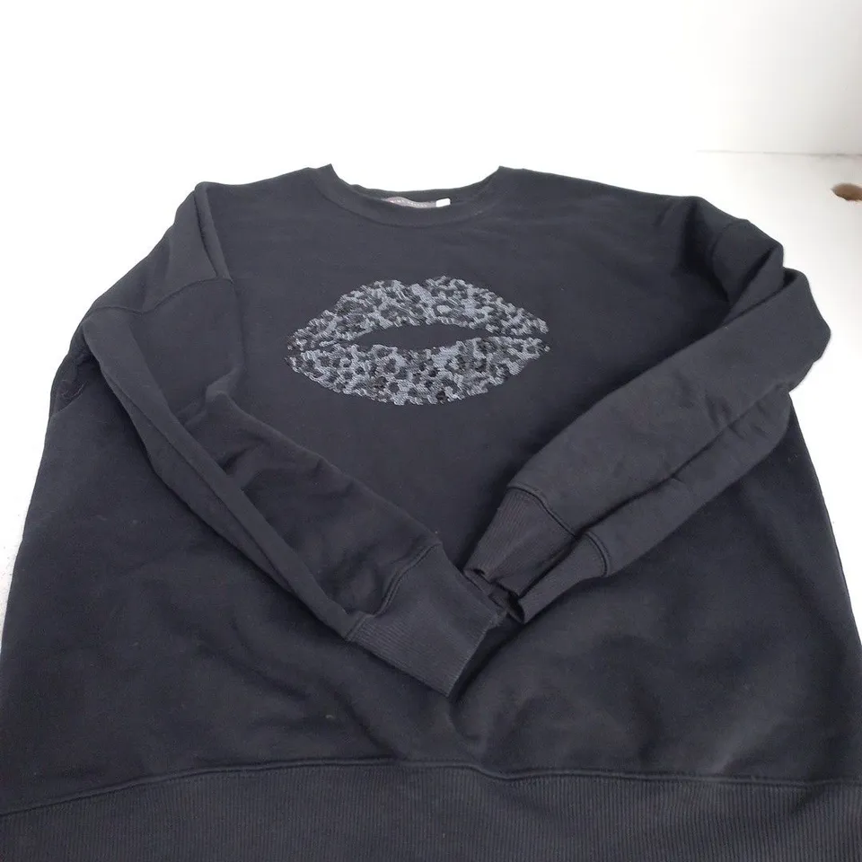 MINT VELVET SWEATSHIRT – BLACK, UK M