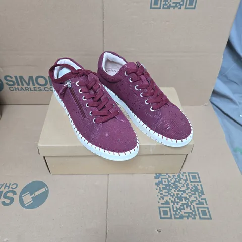 JO & JOE PORTO PLUM SHOES, UK SIZE 6