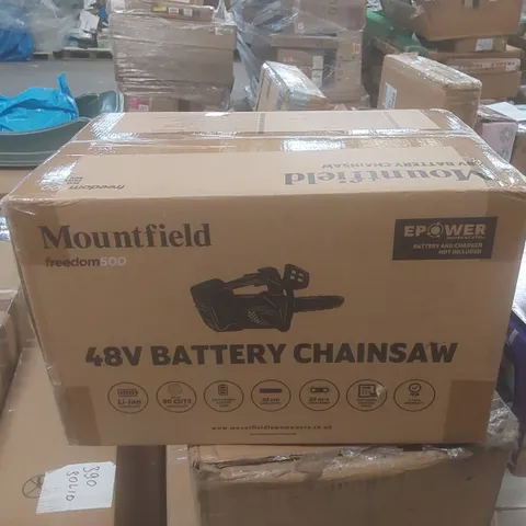 BOXED MOUNTFIELD FREEDOM 500 MCS 50 LI 1000W CORDLESS CHAINSAW BARE UNIT