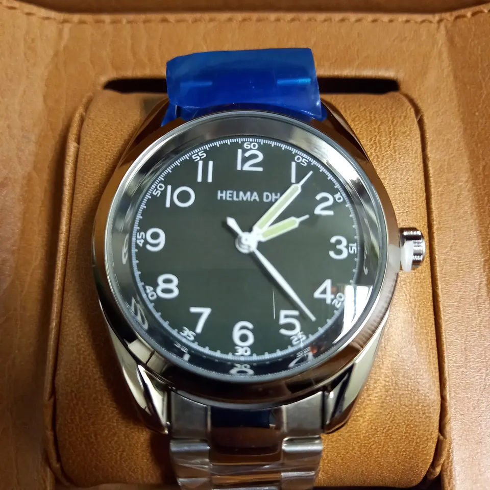 MENS HELMHA DH WATCH –  STAINLESS STEEL STRAP – 3ATM WATER RESISTANT