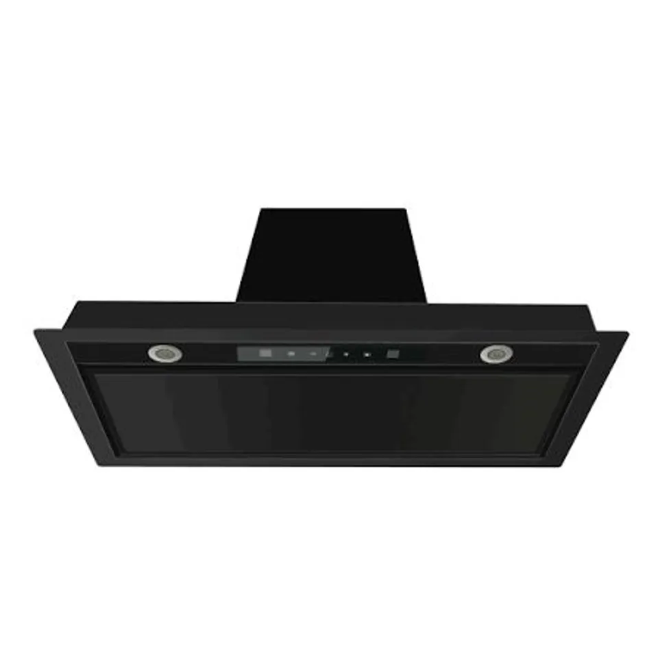 BOXED ELECTRIQ 80CM CANOPY COOKER HOOD - BLACK