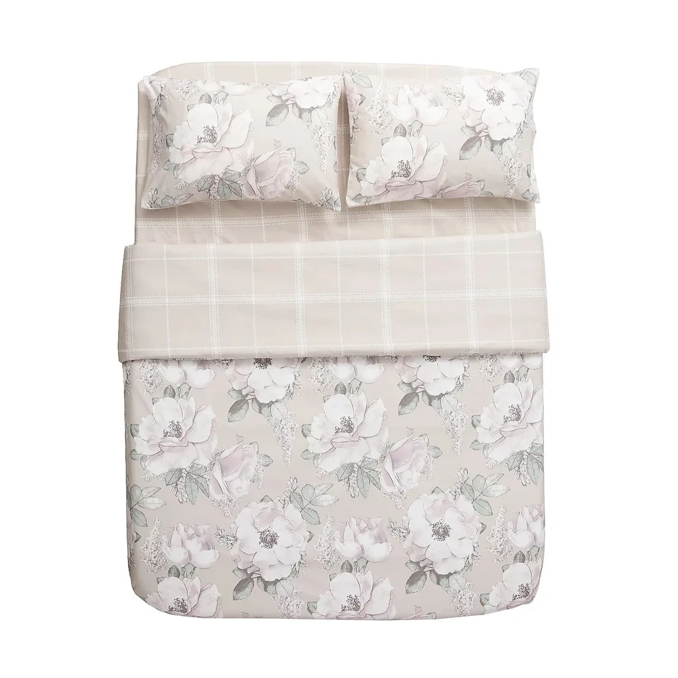 SUPERSOFT BY COZEE HOME REVERSIBLE FLORAL 4 PIECE DUVET SET