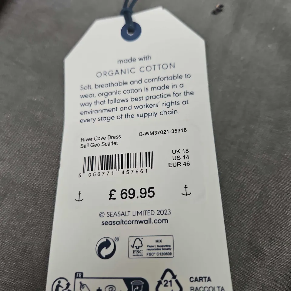 SEASALT CORNWALL RIVER COVE DRESS - SIZE 18
