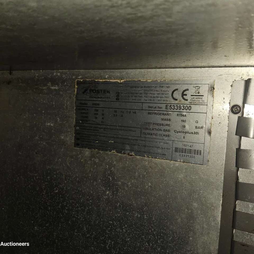 FOSTER COMMERCIAL UNDER COUNTER FRIDGE 