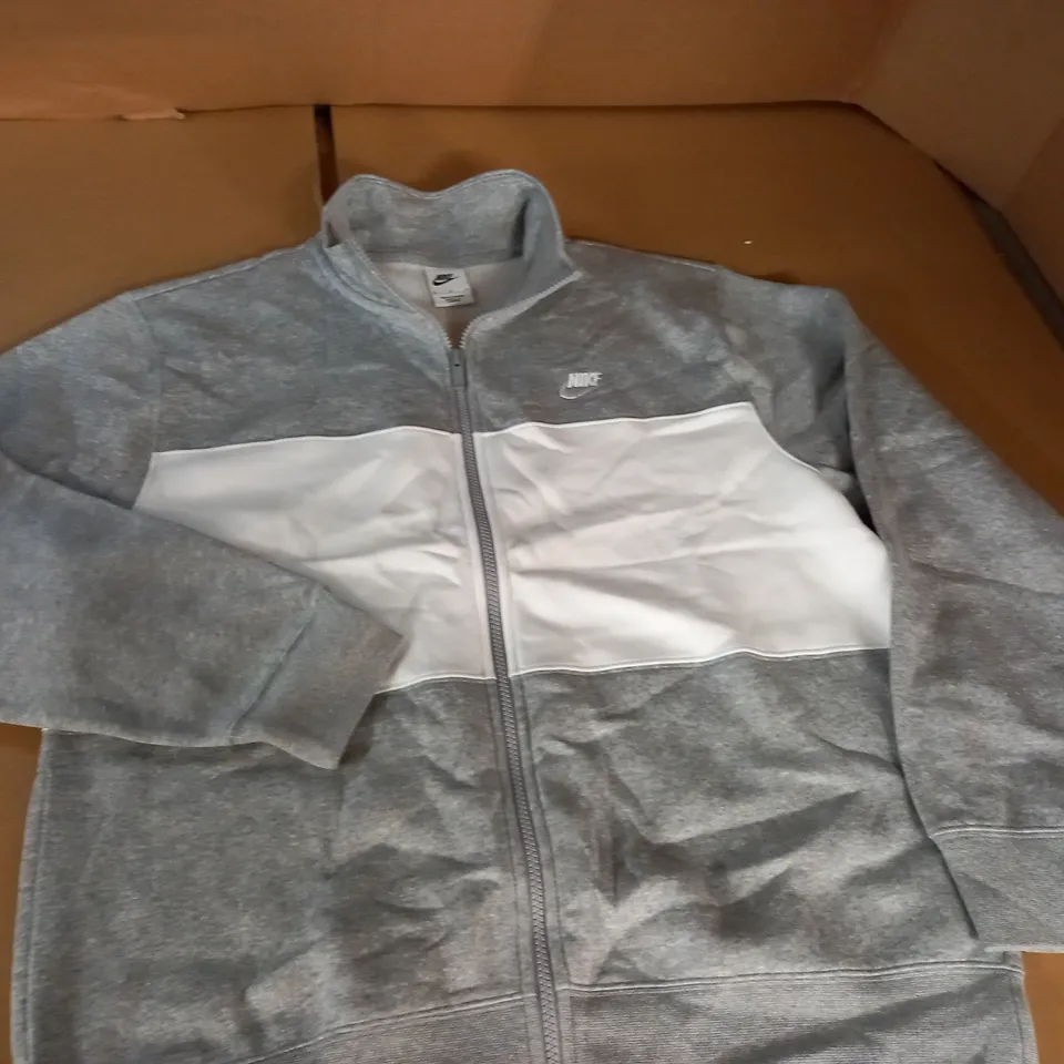 NIKE GREY ZIP THROUGH TOP - M