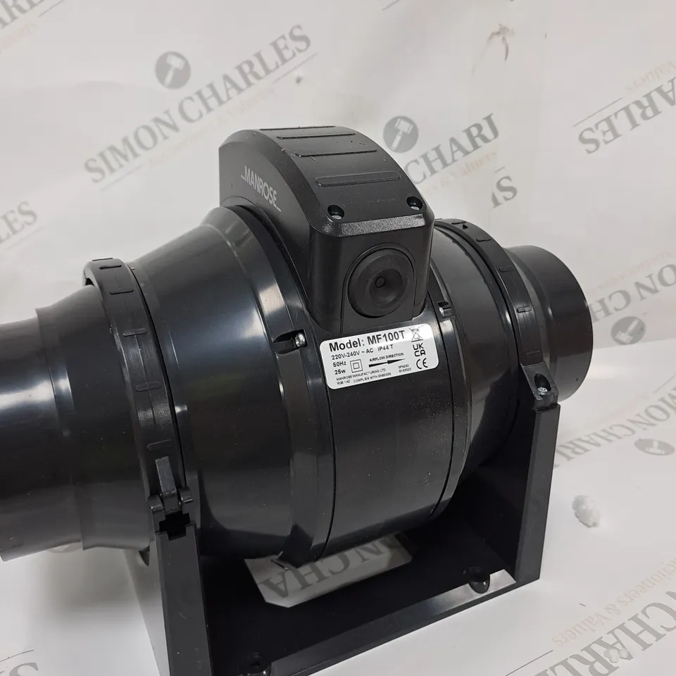 MANROSE MIX FLO IN-LINE EXTRACTOR FAN WITH TIMER