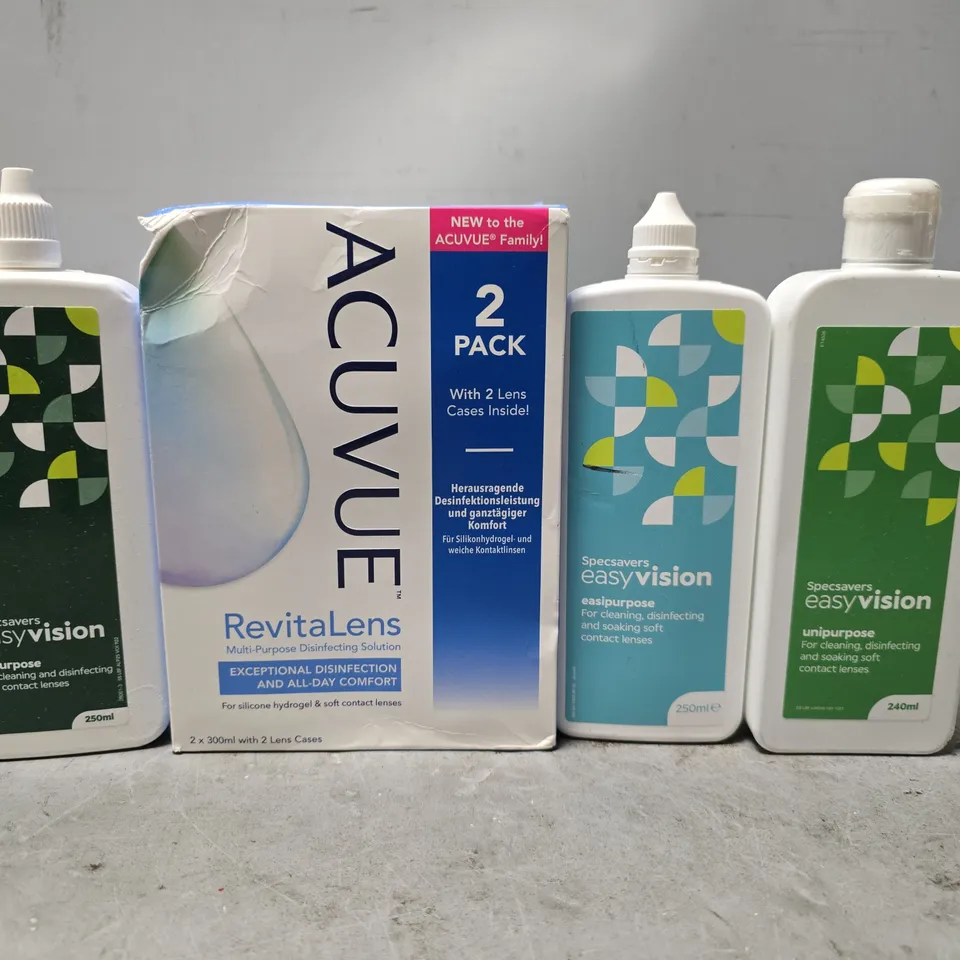 APPROXIMATELY 18 ASSORTED VISION CARE ITEMS TO INCLUDE - SPECSAVERS EASY VISION ALL PURPOSE , SPEC SAVERS EASY VISION UNI PURPOSE ETC