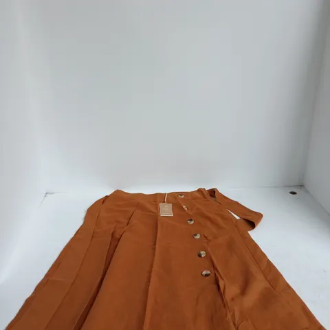 MONSOON LINEN BLEND RUST/ORANGE GARMENT – UK SIZE 16