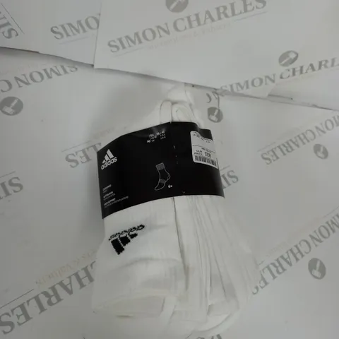 ADIDAS COTTON RICH SOCKS SIZE 6.5-8