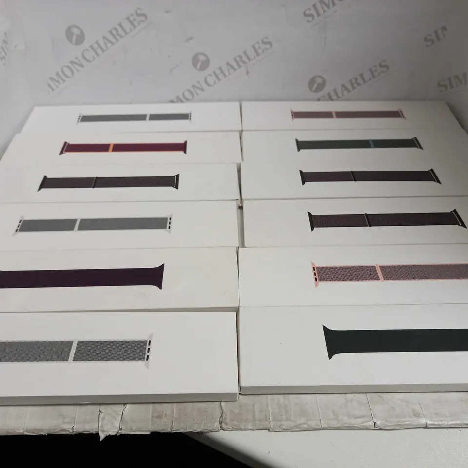 LOT OF 12 APPLE WATCH STRAPS
