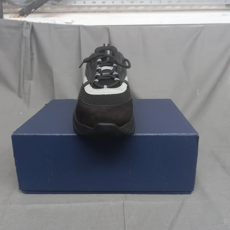 BOXED PAIR OF DIOR TRAINERS IN BLACK EU 45