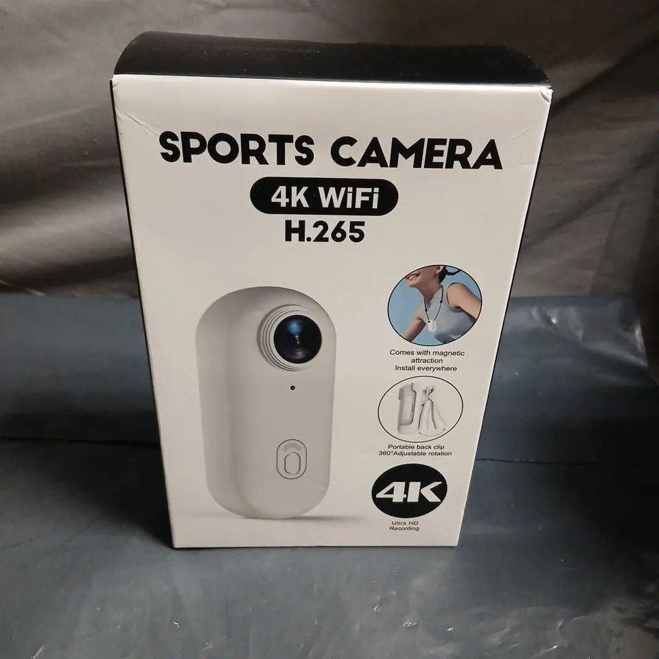 SPORTS CAMERA 4K WIFI H.265 – BOXED