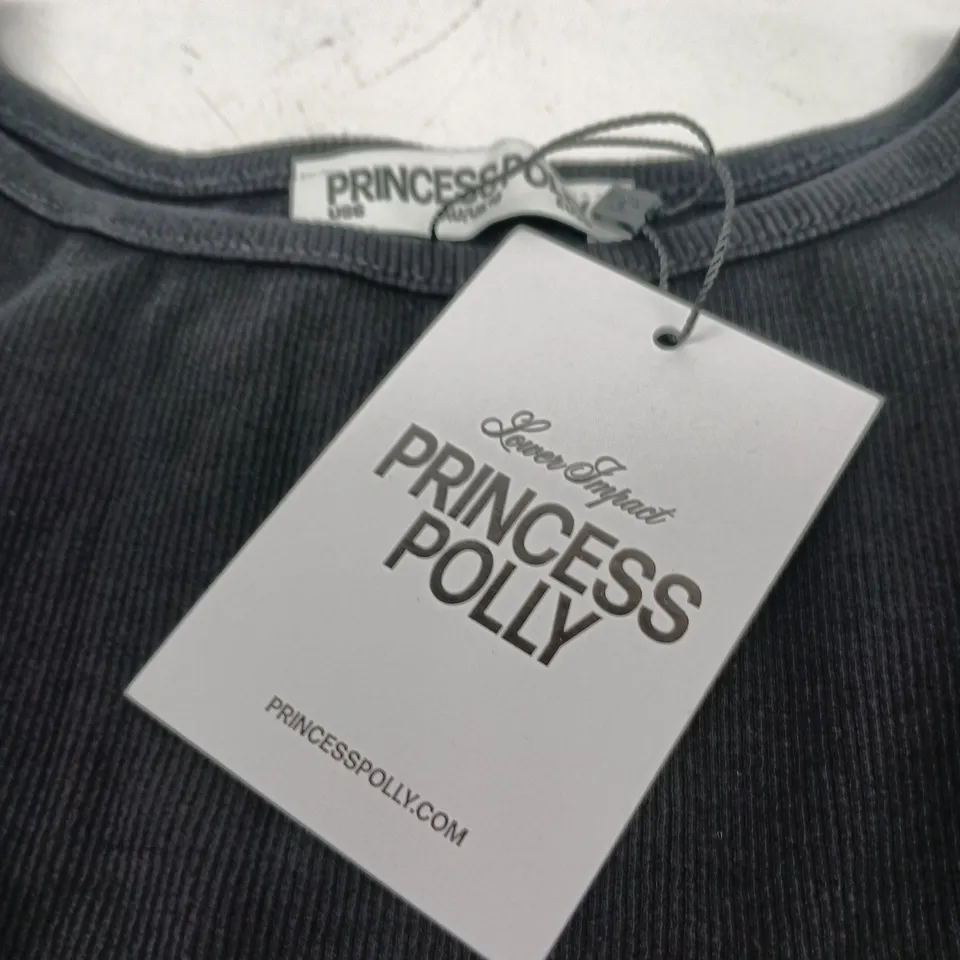 PRINCESS POLLY ELAIA 3/4 SLEEVE TOP – BLACK, UK 10