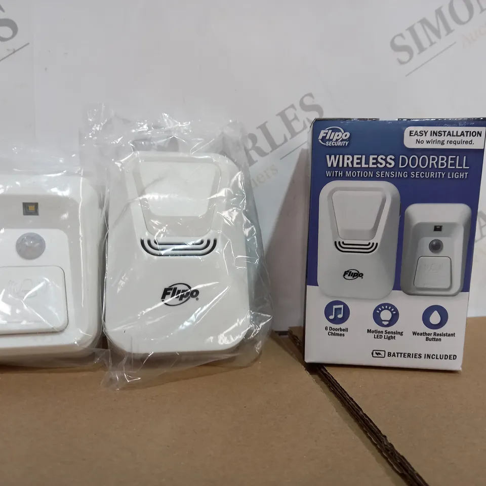 BOXED FLIPO SECURITY WIRELESS DOORBELL