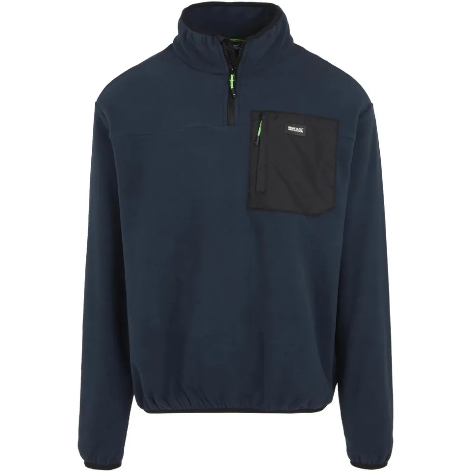 BRAND NEW REGATTA MENS FRANKIE HALF ZIP PULLOVER FLEECE IN NAVY SIZE XL