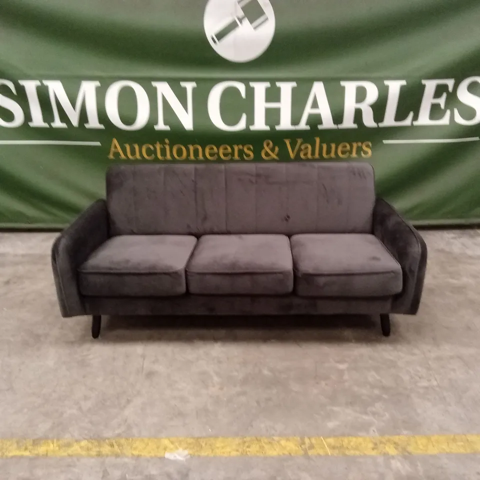 JENNIFER FABRIC COMPACT 3 SEATER SOFA RRP £349