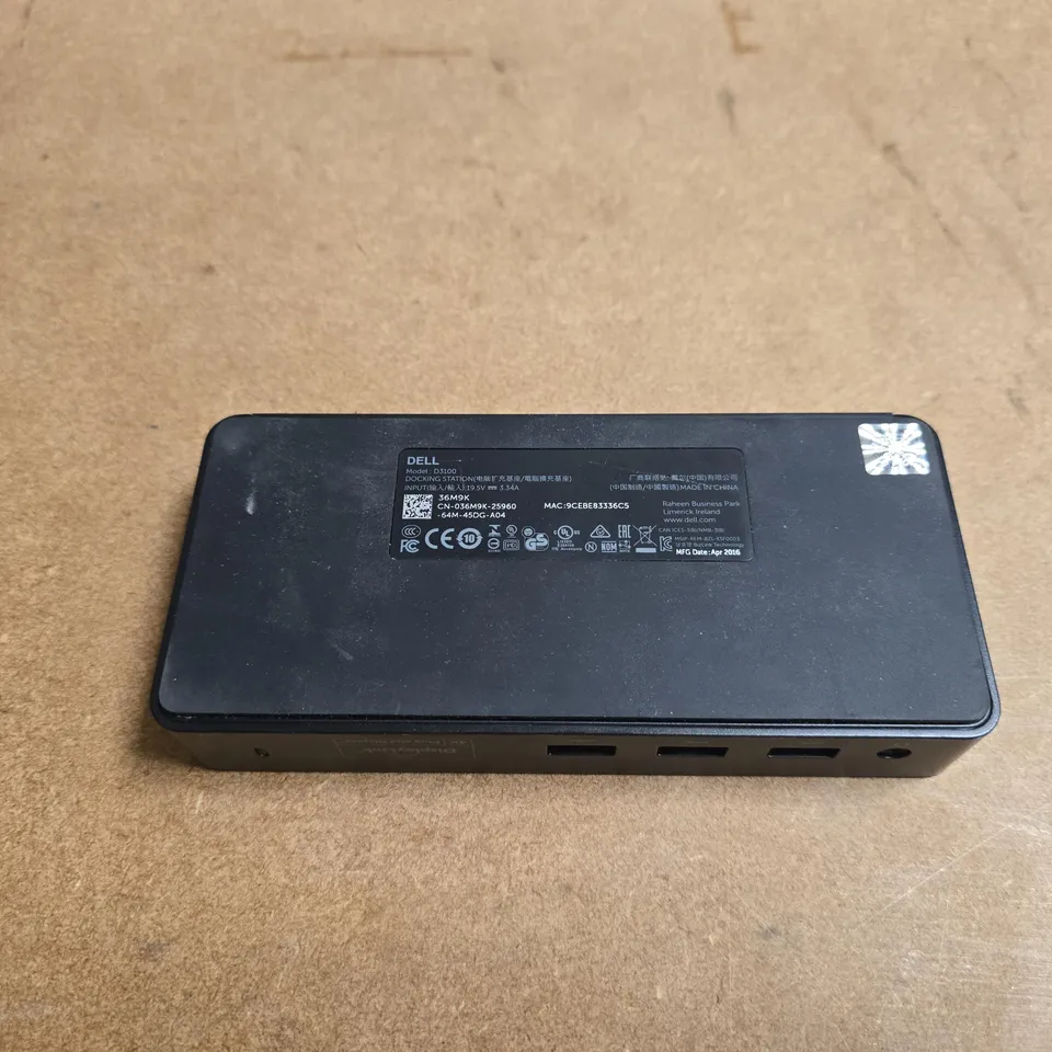 DELL D3100 DOCKING STATION DISPLAY LINK 4K PLUG AND DISPLAY UNBOXED