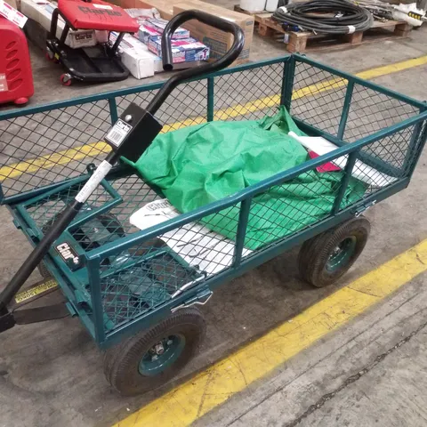 CLARKE GT-3 TOWABLE GARDEN TROLLEY WITH REMOVABLE LINER
