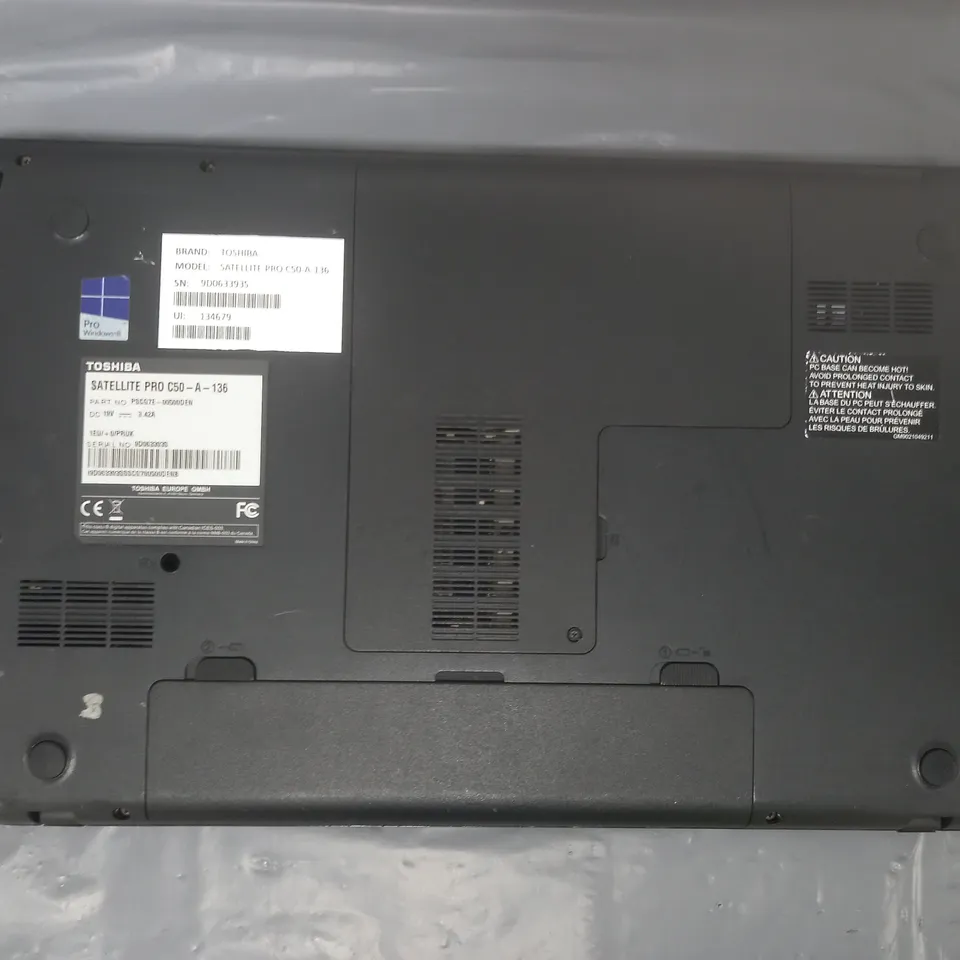 TOSHIBA SATELLITE PRO C50-A-136 15 INCH I3-3120M 2.50GHZ