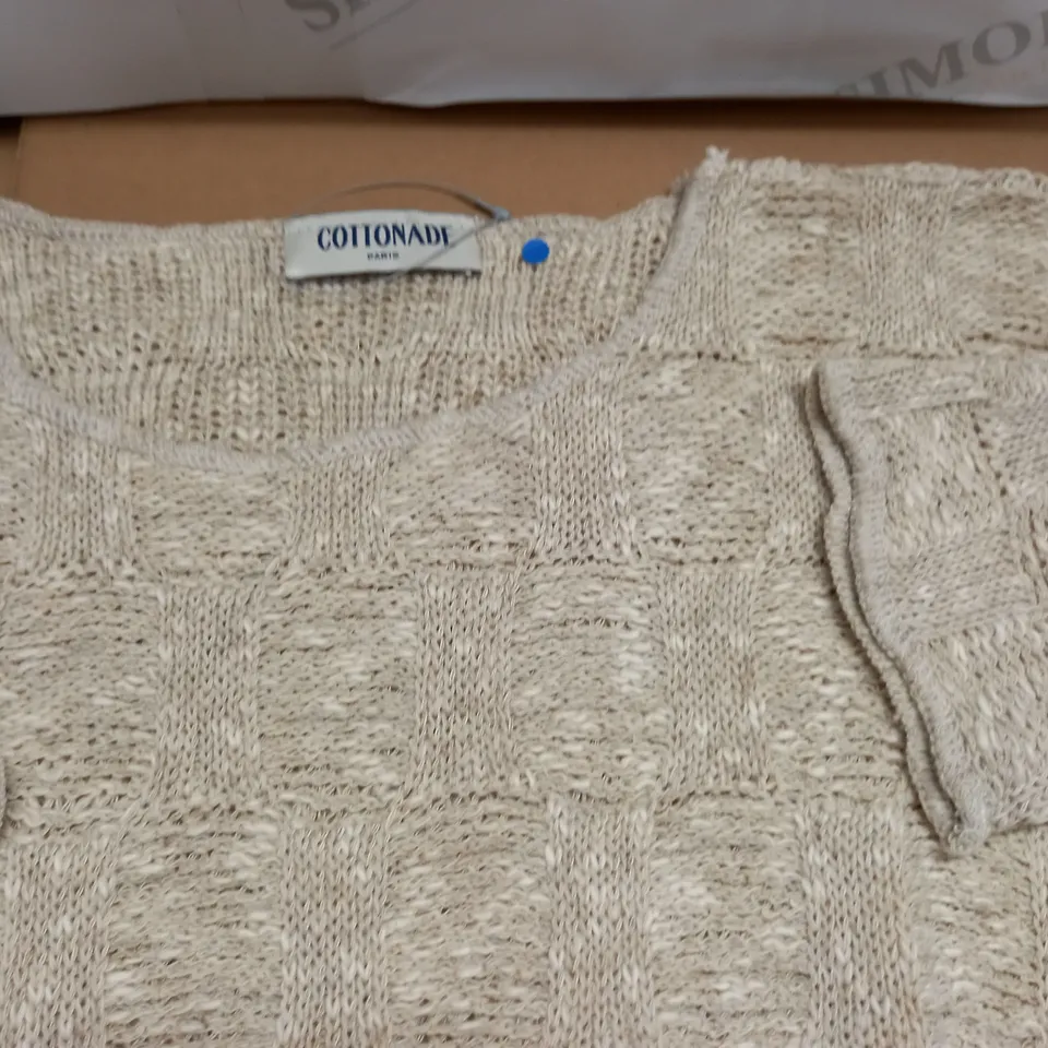 LOT OF APPROXIMATELY 20 AS NEW COTTONADE TEXTURED KNIT JUMPERS - SIZE UNSPECIFIED