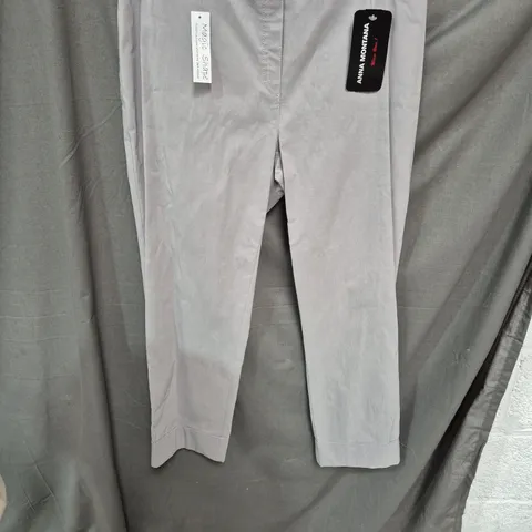 ANNA MONTANA ANGELIKA SLIM FIT TROUSERS – MAGIC SHAPE, SILVER, SIZE 44