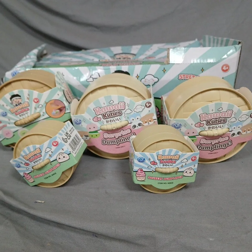 LOT OF 5 ASSORTED KAWAII KUTIES FOOD THEMED SURPRISES