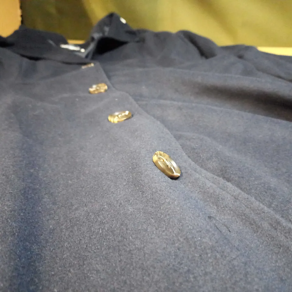 DESIGNER NAVY WOMENS OVER COAT - 3XL