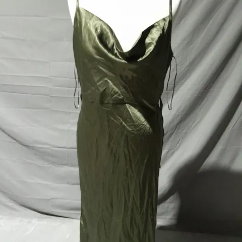 NOBODY'S CHILD BRIDESMAID TRIXIE MIDAXI DRESS PLAIN IN OCCASION GREEN SIZE 12