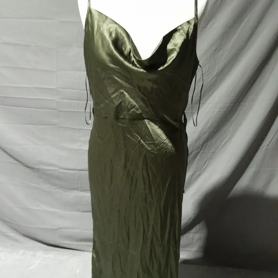 NOBODY'S CHILD BRIDESMAID TRIXIE MIDAXI DRESS PLAIN IN OCCASION GREEN SIZE 12