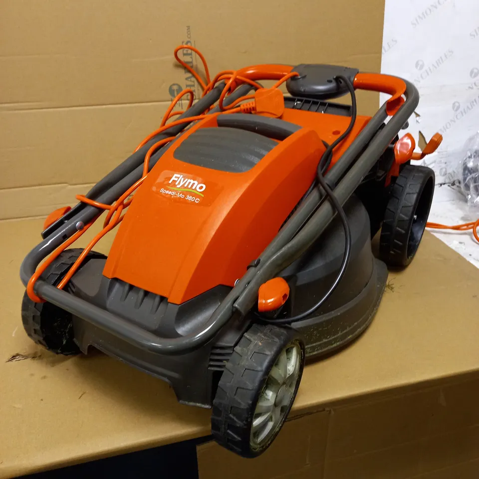 FLYMO SPEEDI-MO 360C ELECTRIC WHEELED LAWNMOWER
