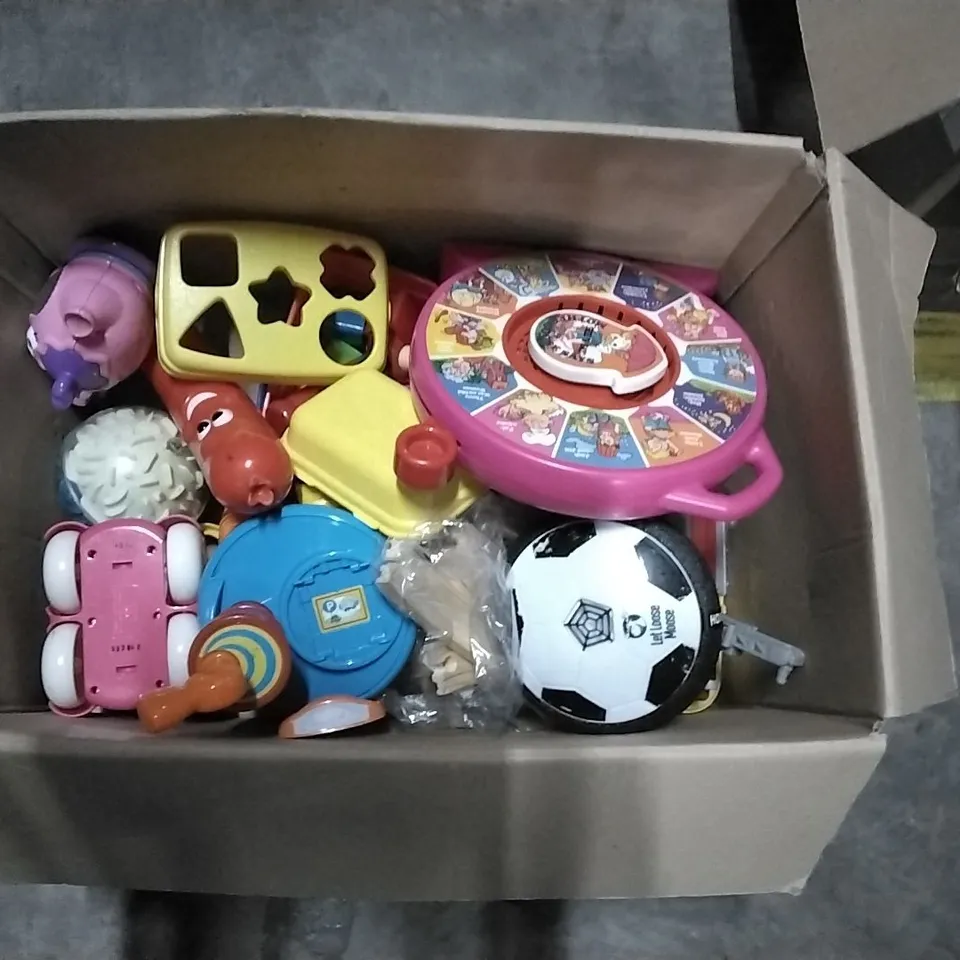 BOX CONTAINING CHILDREN'S TOY'S