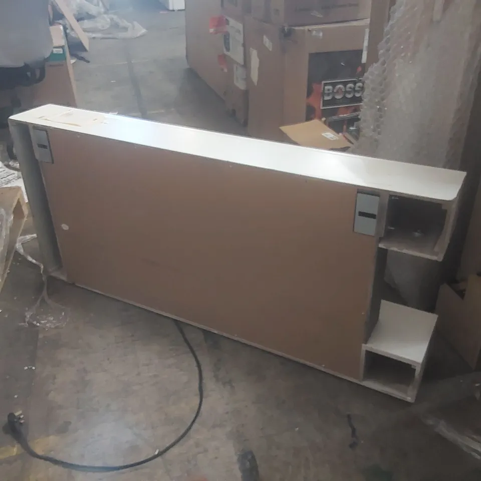AMBERGLO KENAI FIREPLACE SUITE IN WHITE AND GREY