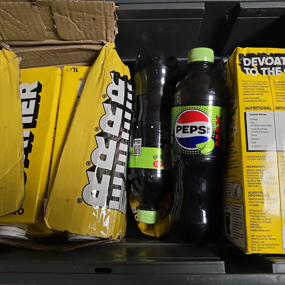 APPROXIMATELY 10 ASSORTED DRINKS TO INCLUDE PEPSI MAX LIME & OATER OAT DRINK
