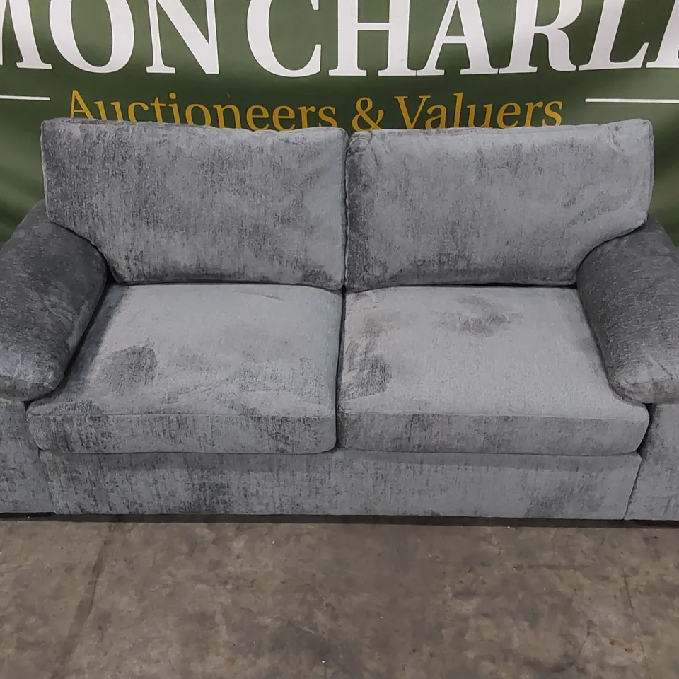 DESIGNER SALERNO STANDARD 3 SEATER UPHOLSTERED CHENILLE SOFA