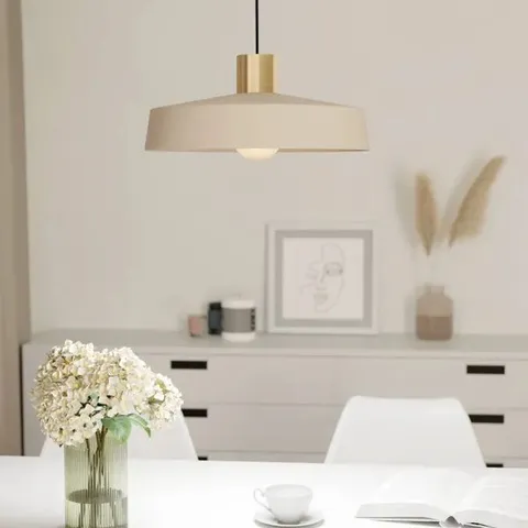 BOXED EGLO VALDIOLA ROUND STEEL PENDANT LIGHT