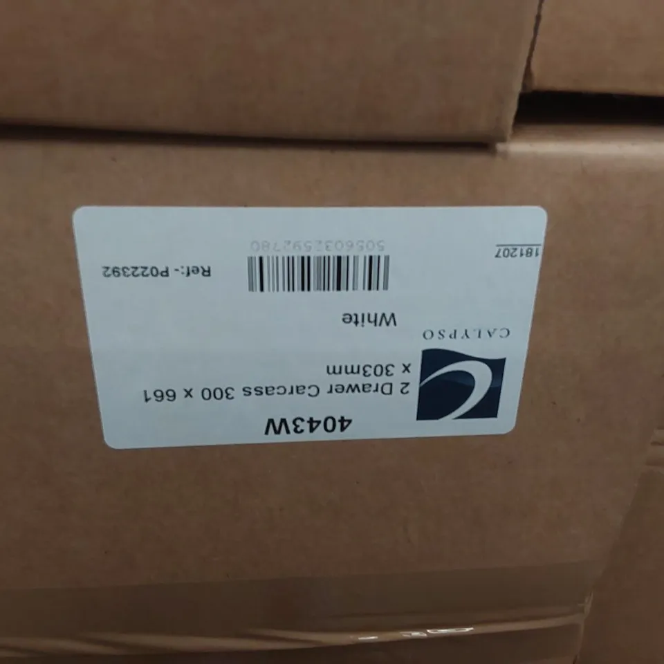 PALLET CONTAINING A LARGE QUANTITY OF BATHROOM FURNITURE PARTS INCLUDING: CALYPSO BASE UNITS, TALL WALL CARCASS, TOILET ROLL HOLDERS ECT