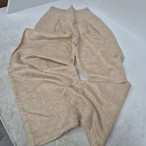 WOMEN'S GLITTERY GOLD TROUSERS – XS