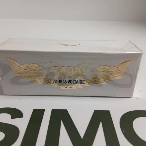 BOXED AND SEALED ZADIG ZADIG AND VOLTAIRE L'INTENSE EAU DE PARFUM INTENSE 50ML