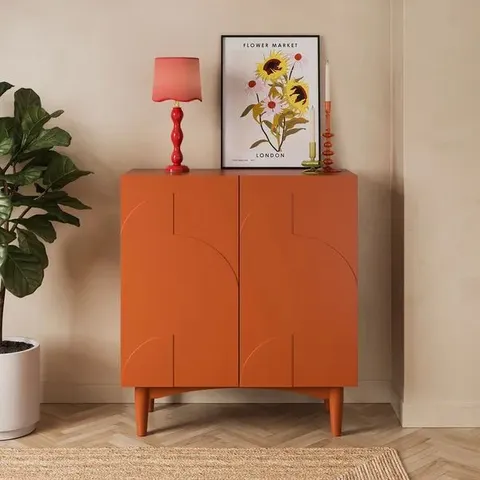 BOXED GIA COMPACT SIDEBOARD - BURNT ORANGE (1 BOX)