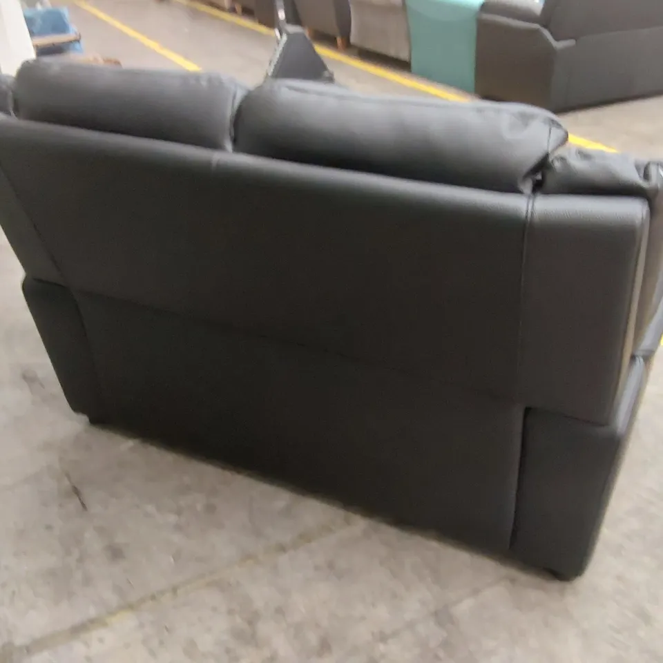 ALBION LUXURY FAUX LEATHER HIGH BACK 2 SEATER SOFA RRP £519