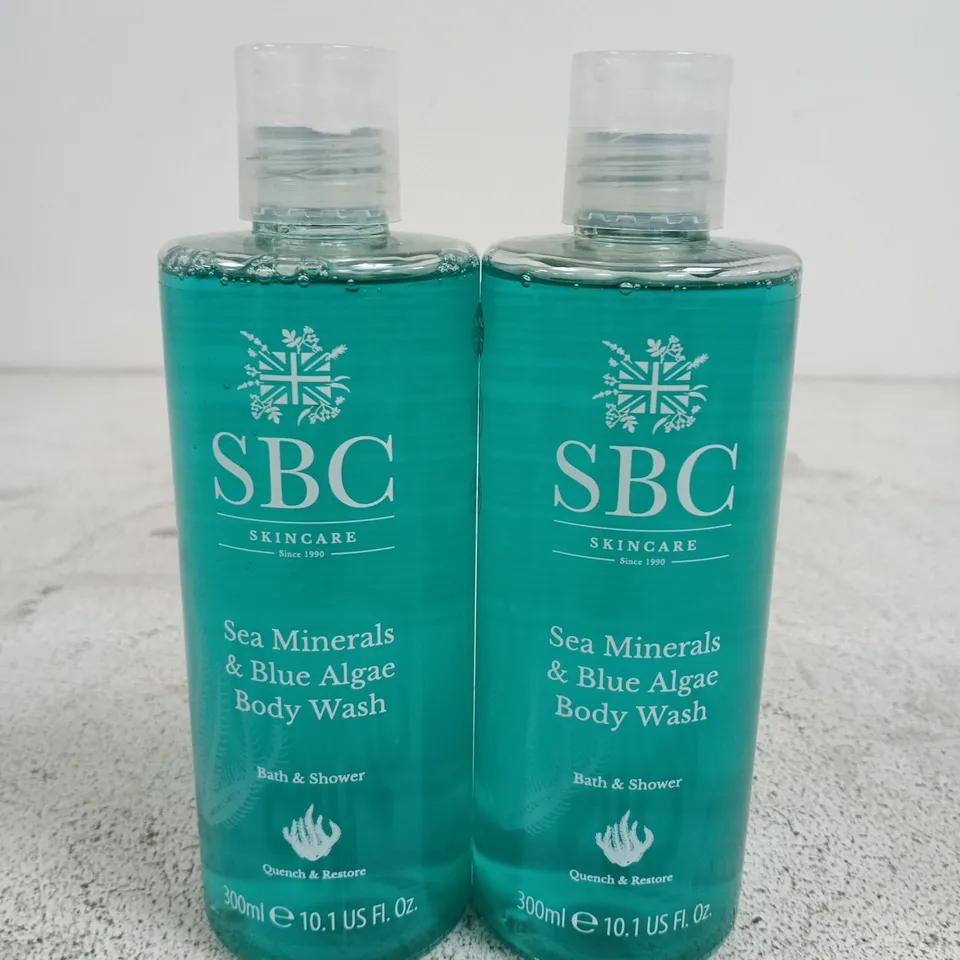 SBC SEA MINERALS & BLUE ALGAE BODY WASH – 2 X 300ML (BATH & SHOWER)