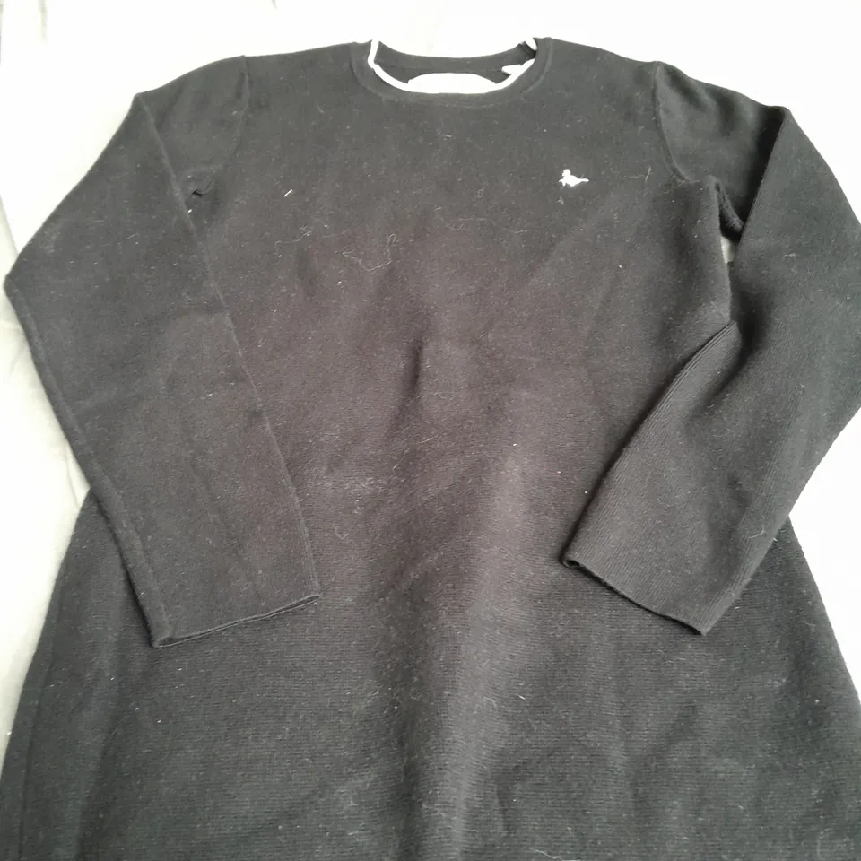 JACK WILLS STRECH BLACK DRESS - UK 12