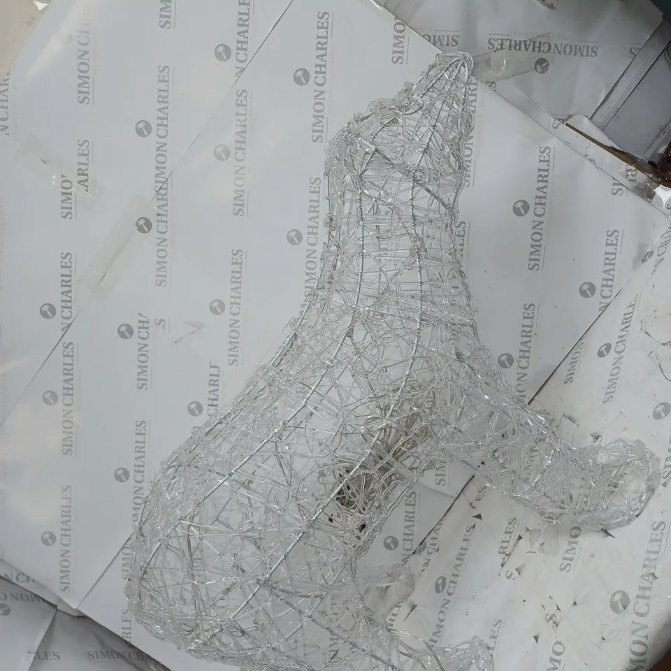 CHRISTMAS LIGHT UP POLAR BEAR DECORATION