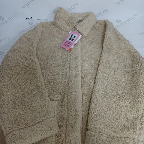 LUCY & YAK RHODEN CREAM JACKET - LARGE