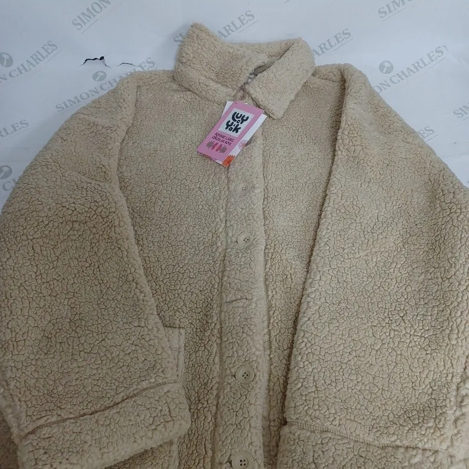 LUCY & YAK RHODEN CREAM JACKET - LARGE