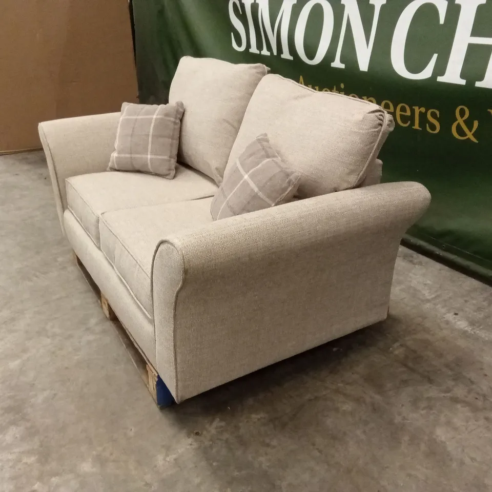 ALSOP 2 SEATER FABRIC SOFA - NATURAL RRP £729