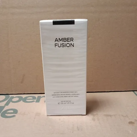 BOXED AND SEALED 30ML AMBER FUSION BERGAMOT & MANDARIN 30ML EAU DE PARFUM
